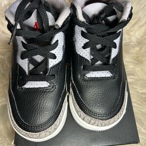 Jordan Black and White”Cement 3s”